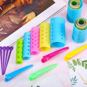 Rodillos de <span class=keywords><strong>pelo</strong></span> magnéticos de varios tamaños, herramientas de estilismo <span class=keywords><strong>para</strong></span> el cabello, rizadores de plástico con Clips y Red <span class=keywords><strong>para</strong></span> el <span class=keywords><strong>pelo</strong></span>, bricolaje - Product Image 4