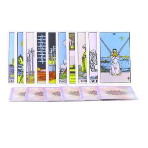 定制便携式迷你尺寸78卡塔罗牌套装，带指南书和礼品盒 - Product Image 2