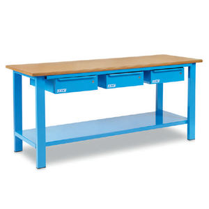 Banco DE TRABAJO OMCN 1004/PL 2000x700X880mm con tapa de madera y 3 cajones - Product Image 1
