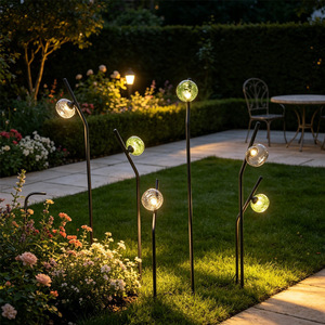 Lampes de jardin sphériques d'extérieur, lampes d'ambiance en forme d'art pour jardin, villa, cour, aménagement paysager - Product Image 2