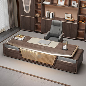 Scrivania Direzionale a L in Legno di Lusso, Moderna, Ecologica e Resistente, su Misura - Product Image 2