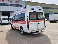 Ambulance JMC Fushun RHD à châssis moyen et toit surélevé, conduite à droite, véhicule de secours médical