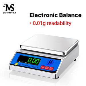 ميزان إلكتروني رقمي عالي الدقة 600 جرام/0.01 جرام مع شاشة LED مقاومة للرياح وبطارية ليثيوم وهيكل بلاستيكي-ABS - Product Image 1