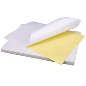 Feuilles de papier couché auto-adhésives, 1 mètre de papier d'art mat