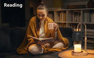 Lampada Scaldacera con Timer Nera Ideale per Candele in Barattolo Regalo Perfetto per Inaugurazione <span class=keywords><strong>Casa</strong></span> per Donne a Natale - Product Image 3