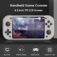 Console de jeu portable M17, écran HD de 4,3 pouces, console de jeu vidéo rétro, 64 Go, 10 000 jeux classiques, émulateur, appareil de jeu portable