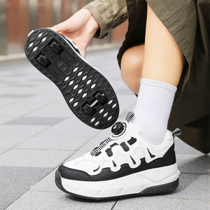 Patins à roulettes à double rangée à boucle rotative, 4 roues, chaussures de marche automatiques, patins à roulettes détachables, chaussures de sport pour enfants - Product Image 3