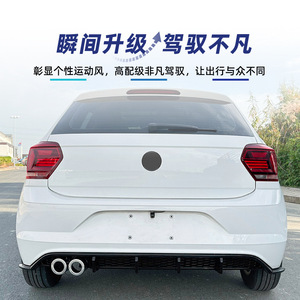 สปอยเลอร์หลังรถยนต์ Volkswagen Polo Mk6 สีดำด้าน สไตล์แต่งภายนอก อะไหล่ตกแต่ง - Product Image 3