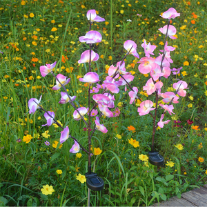 Sản Phẩm Mới <span class=keywords><strong>7</strong></span> Màu Thay Đổi Đèn Năng Lượng Mặt Trời Hoa Lan Hồ Điệp Đèn <span class=keywords><strong>Led</strong></span> Đèn Lồng Đèn Lồng Đầy Màu Sắc Đèn Cỏ - Product Image 5