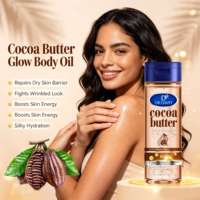 Huile pour le corps au beurre de cacao DR DAVEY Private Label, hydratante et éclaircissante pour la peau