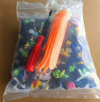 Clips de fixation en plastique pour voiture, vis et boucles assorties, pour pare-chocs automobile