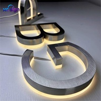 Enseigne lumineuse personnalisée haut de gamme avec logo rétroéclairé, IP65, LED, métal, 3D, transformateur AC, compatible Homekit, télécommande, XC SIGN, garantie 1 an