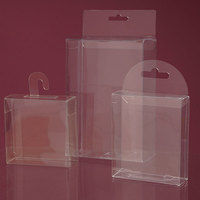 Caja de Embalaje de Plástico PET Transparente Impresa Personalizada, Caja de Regalo de Plástico PVC Plegable Transparente de Lujo Reciclable