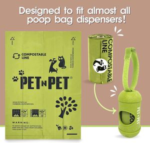 Custom Private Factory Recyclable Biodegradable Eco Friendly <b>Compostable</b> Plastic Dog Poop <b>Bags</b> Pet Waste <b>Bags</b> - Product Image 2