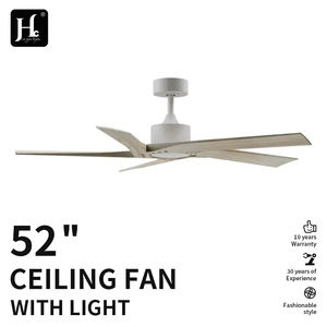 Ventilador de Techo Moderno con Decoración de 5 Aspas, Control Remoto, Reversible, con 5 Aspas de Madera - Product Image 2