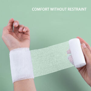 Consumibles Médicos Marca RICH, Vendaje Elástico de Alta Elasticidad, Rollo de Apósito de Gasa Quirúrgica Estéril, Transpirable, Suave y Cómodo, CE, Blanco - Product Image 3