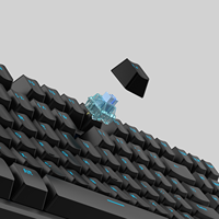 Ajazz AK873 Hot-swappable OEM Keycaps LED Backlight Mechanical Keyboard