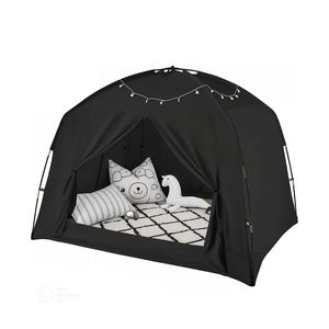 Tente de jeu portable pour enfants, 100% respirante et 93% occultante, pour le sol ou pour lit double, queen ou king size - Product Image 1