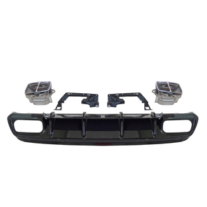 Diffusore con punte di <span class=keywords><strong>scarico</strong></span> Spoiler lama paraurti posteriore per Mercedes-Benz A-CLASS 2014-2018 W176 aggiornamento a A45 AMG 2014-2018 - Product Image 4