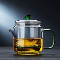 Verre à haute teneur en borosilicate Gongfu fleur infuseur à thé Transparent grande capacité chauffage électrique bouilloire à eau Pot magique bouilloire à thé