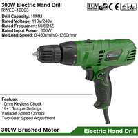 Perceuse Électrique Mini 300W en Gros, Outil Professionnel Portable Filaire avec Mandrin Sans Clé 10mm pour Usage Domestique