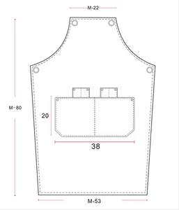 Nhật Bản Tạp dề thời trang in logo sữa trà cửa hàng cà phê tóc nấu ăn dễ thương denim tạp dề - Product Image 2