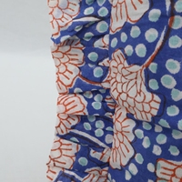 Housse de coussin en coton botanique audacieux avec bordure à volants, coussin décoratif pour chambre et canapé