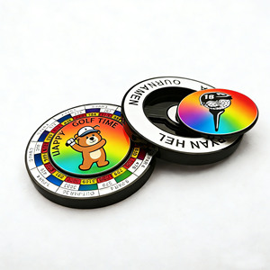 Marqueur de <span class=keywords><strong>club</strong></span> de <span class=keywords><strong>golf</strong></span> personnalisé de haute qualité, design parfait, nouveau style, best-seller, diamètre 4 cm, jeton de poker - Product Image 4