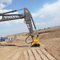 Compacteur concret de machine de plat de sol de vibro hydraulique de JT pour l'excavatrice