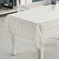 Nappe de table élégante RNPT à motifs floraux en EVA, douce, imperméable et résistante aux rayures pour table à manger