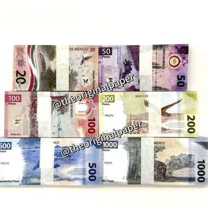 <span class=keywords><strong>100</strong></span> Billetes de Peso Mexicano Realistas de Alta Calidad para Fiestas, Producción de Cine y Video - Product Image 2