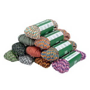 Paracord 550 (Série C) 7 brins, diamètre 4 mm, résistance 550 lb, lot <span class=keywords><strong>de</strong></span> 31 mètres, corde <span class=keywords><strong>de</strong></span> <span class=keywords><strong>survie</strong></span> pour tressage et attache, équipement <span class=keywords><strong>de</strong></span> plein air - Product Image 1