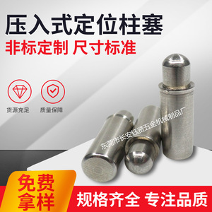 Stainless Steel Spring Plunger D8 16 25 Nonstandard Screw Cylindrical Head Press Fit Locating Pin - Product Image 5