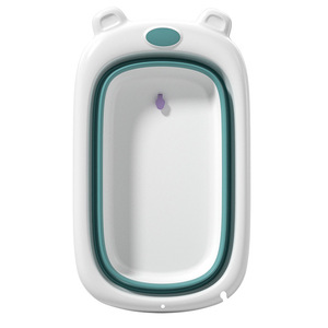 Bañera plegable para bebés, material PP de gran tamaño con sensor de temperatura para niños de 0 a 12 meses, para bañarse sentados o acostados - Product Image 1