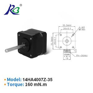 Moteur pas à pas hybride biphasé <span class=keywords><strong>RB</strong></span> NEMA14 17 23 34 à couple élevé et silencieux pour éclairage de scène, moteur de tête mobile <span class=keywords><strong>DMX</strong></span> - Product Image 1