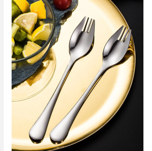 Cuchara y Tenedor Multifunción de Acero Inoxidable de Lujo Grace DFS1111, Cubiertos 2 en 1 - Product Image 6