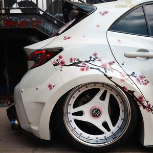 168 Pantalons triangulaires personnalisés avec roues et jantes forgées en pouces, trois bandes blanches, accents roses polis, durables pour Crown Ruizhi - Product Image 1