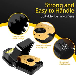 Nhân đạo trong nhà/ngoài trời Chuột bẫy dễ dàng sử dụng nhựa nhỏ động vật gặm nhấm <span class=keywords><strong>Killer</strong></span> bẫy nhạy cảm Chuột Snap bẫy - Product Image 3