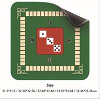Tapis de Mahjong Américain Multicolore Imperméable en Caoutchouc Antidérapant Silencieux Pliable – Vente Directe Usine