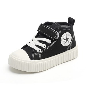 Chaussures <span class=keywords><strong>en</strong></span> <span class=keywords><strong>toile</strong></span> montantes pour enfants, nouveau style printemps-automne 2026, baskets décontractées antidérapantes à semelle souple pour garçons et filles - Product Image 5