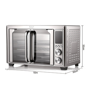 Horno Eléctrico Multifuncional de Acero Inoxidable de 30L con Doble Puerta y Ventana Visible, Enchufe Europeo, en Oferta - Product Image 6