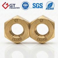 Écrou hexagonal en bronze silicé pour la construction navale offshore ASTM F467 C65100 C51000 3/8 pouce UNC ASME B18.2.2 Marine