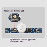 Nouveau Minuterie Intelligente à Détection de Présence Humaine pour Armoire, Placard, Couloir, Module de Capteur de Présence Humaine PIR, Interrupteur de Circuit Imprimé 100W DC5V-24V