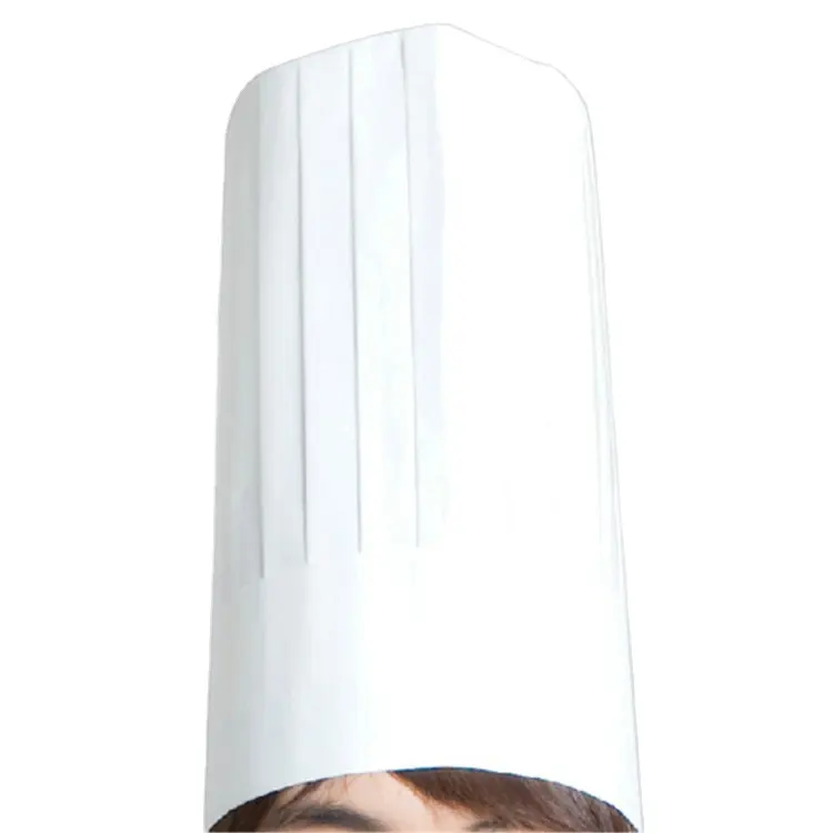 Chapeau de chef jetable en papier, bonnet de cuisine pour cheveux