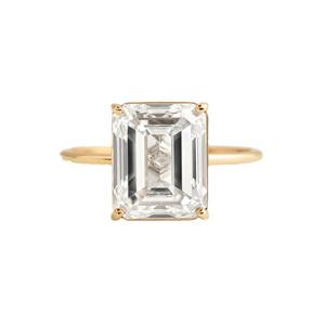 Mode Luxus Sterling Silber Sparkling Smaragds chliff Cz Diamant Versprechen Frauen Ringe Verlobung sring - Product Image 5