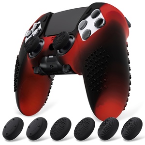 Funda de silicona suave de <span class=keywords><strong>camuflaje</strong></span> antideslizante para PS5 Edge Funda de silicona Funda protectora de goma para <span class=keywords><strong>Dualsense</strong></span> PS5 Edge - Product Image 1