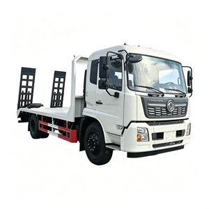 Camion plateau DongFeng 4x2 210HP Diesel 10 tonnes avec rampe arrière à ressorts, plateforme basse de 6m - Product Image 1