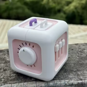 Fabricante al por mayor 6 en 1 <span class=keywords><strong>Cubo</strong></span> de actividades para bebé infantil Montessori juguetes sensoriales diferentes necesidades simular juguete cognitivo - Product Image 4