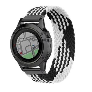 <span class=keywords><strong>Correa</strong></span> de reloj <span class=keywords><strong>Quickfit</strong></span> de <span class=keywords><strong>22</strong></span> 26mm para Garmin Fenix 6 6X Pro 5X 5Plus 3 3HR 935 945 S60 <span class=keywords><strong>correa</strong></span> de reloj de nailon trenzado Multicolor - Product Image 4