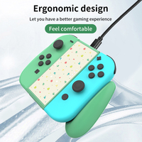 Support de charge double 2-en-1 avec station de charge pour manettes Joy-Con, en ABS vert